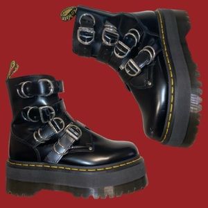 Rare Dr.martens Jadon Max HDW/Hardware leather platform boots